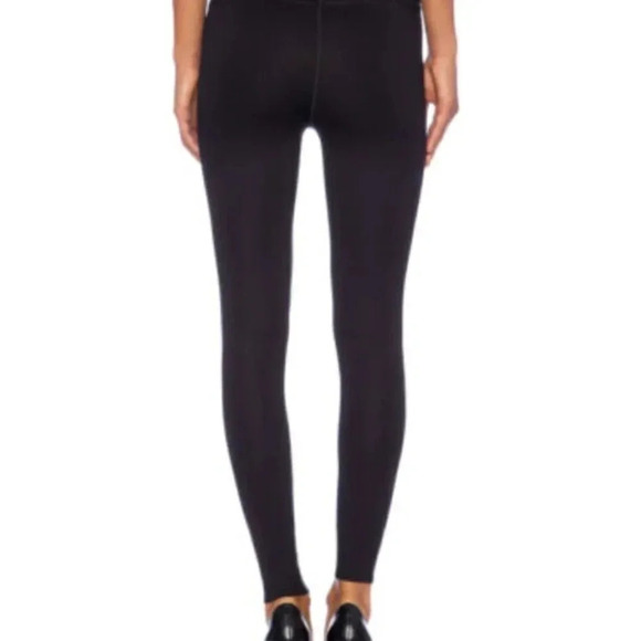 Rag and Bone Leggings Lawson Chevron Stretch Pants Pull On Ankle Zip Black Small - Picture 6 of 11